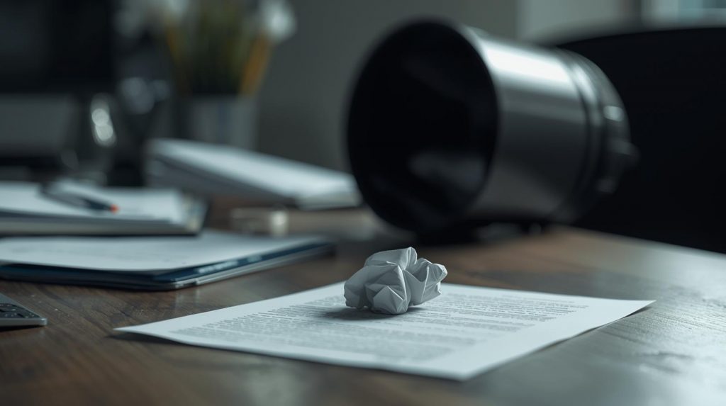 Candidature rejetée