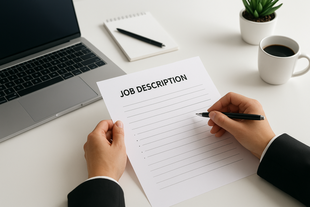 Rédaction fiche de poste