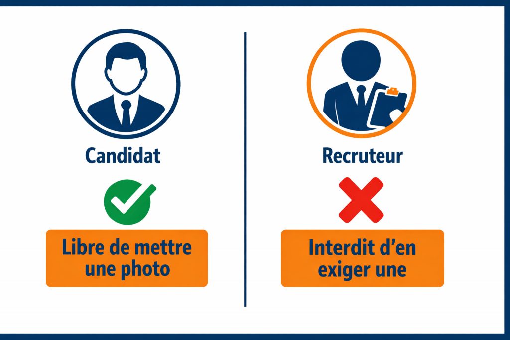cadre légal photo sur le CV France 2026